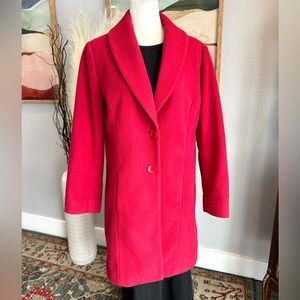 TravelSmith Red Overcoat
